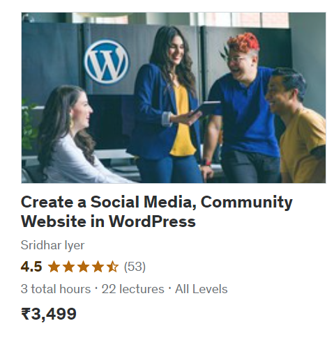 https://www.udemy.com/course/create-a-social-media-community-website-in-wordpress/